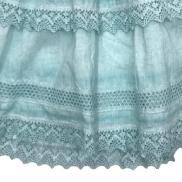 KATIEJNYC ASHLEY SKIRT STONEWASH BABY BLUE JUNIOR SIZE M - Picture 4 of 4